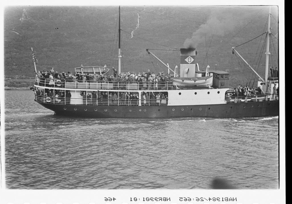 ODS skip "Barøy" På tur til Skjomen med svenske gjester 1945-