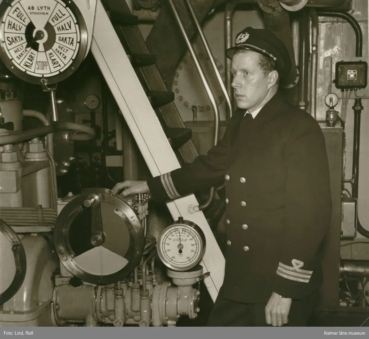 Maskinchef Nilving ombord på en av Öresundsbåtarna.