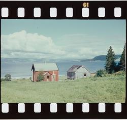Småbruk ved fjorden utenfor Levanger.