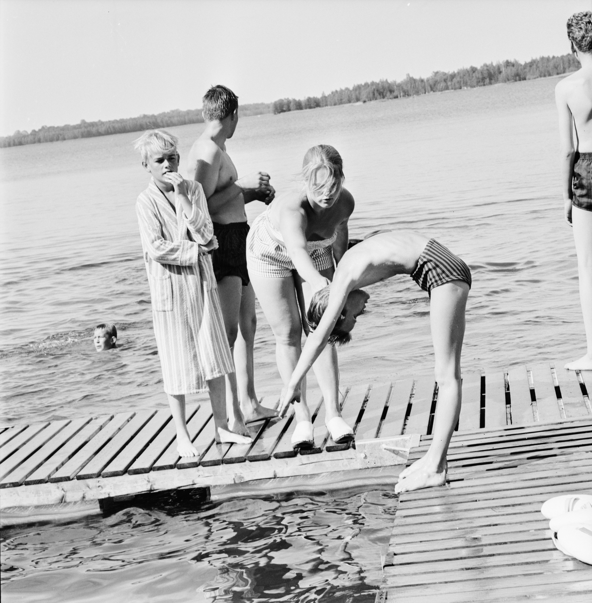 "Badliv", Sandviksbadet, Björklinge, Uppland 1964