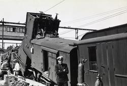 Sammenstøt mellom Bergenstoget og et lokaltog på Sandvika st