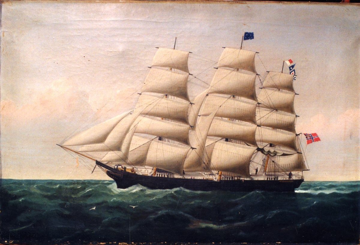 Bark 'Argonaut' (b.1849, Sam. Lapham, Medford, Mass, USA).