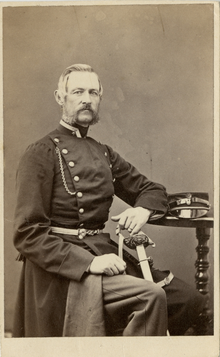 Porträtt av major Oskar Erik Ferdinand Fleming af Liebelitz.