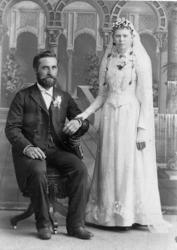 Brudebilde av Esten Estensen og hans første kone.
 i Nord-D