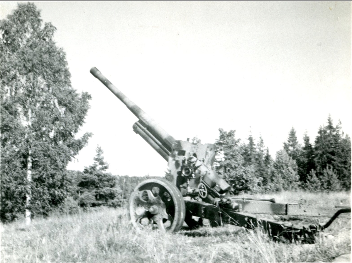 Kanon m/1934, 10,5 cm. Villingsberg, Närke.