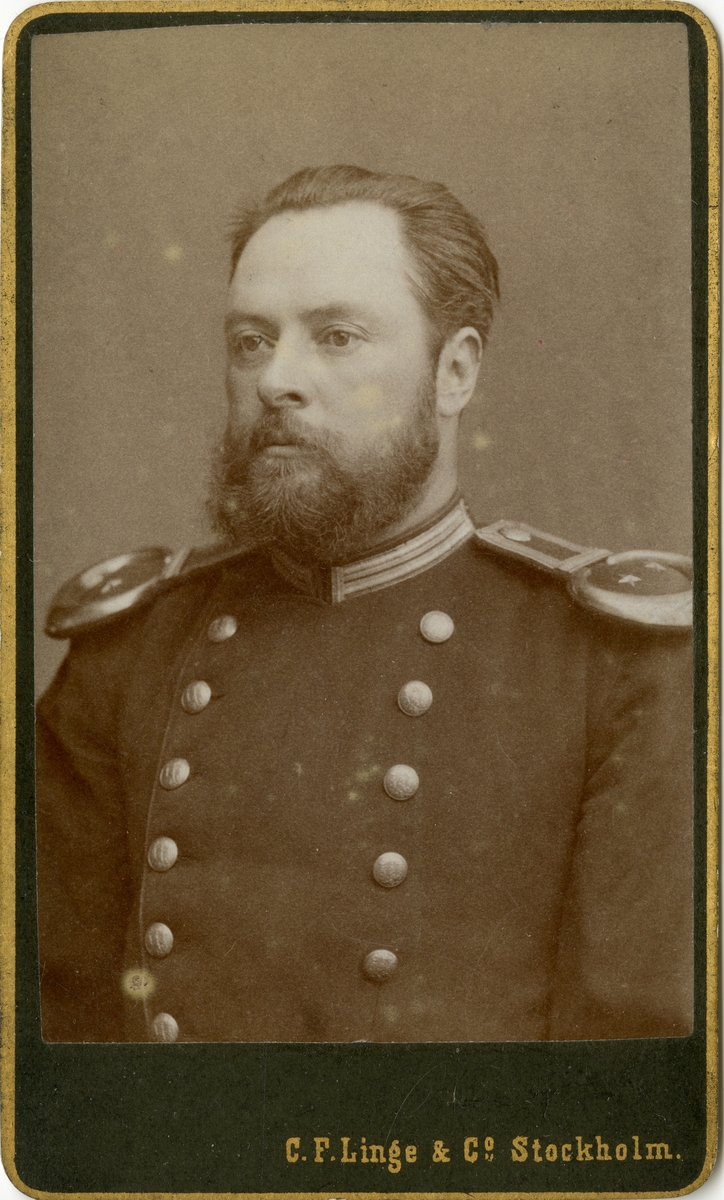 Porträtt av Carl Johan von Scheven, löjtnant vid Västmanlands regemente  I 18.