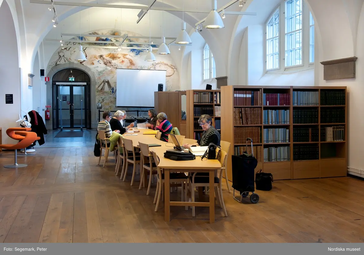 Fatburen och Biblioteket i Nordiska museet.