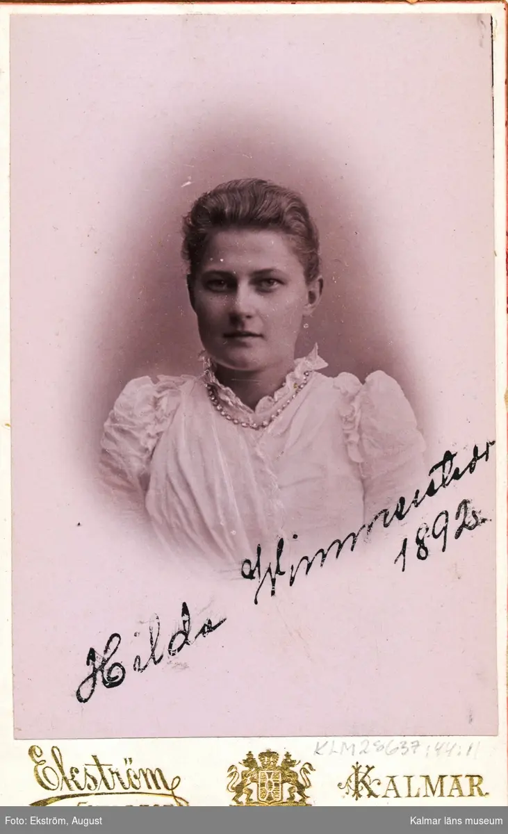 Porträtt av Hilda Wimmerstedt.