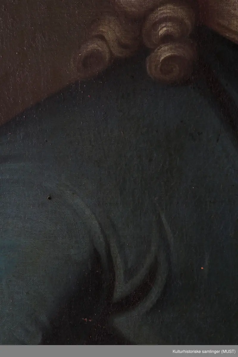 Portrett av Lauritz Claus Nielsen Bugge (1712-1773)
(NB! Hvilket fødselsår er riktig? På lapp bak på maleriet står det 1/11-1714, mens i Ledaal-føreren står det 1712- MJ)