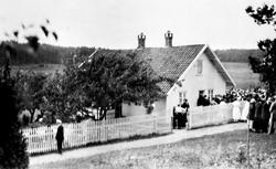 Råde Sangforening, utflukt til gården Stensrød ca. 1900-10.