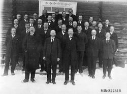 Tolga Herrestyre 1923-1925. Navnelsite på museet.