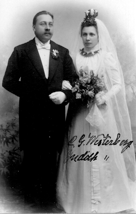 Brudparet C. G. och Judith Westerberg.