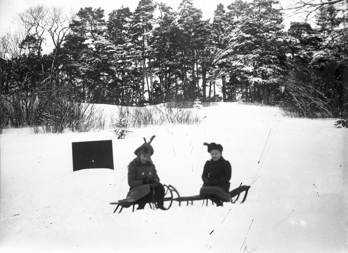 Nelly och Margit. Den 24 februari 1901.