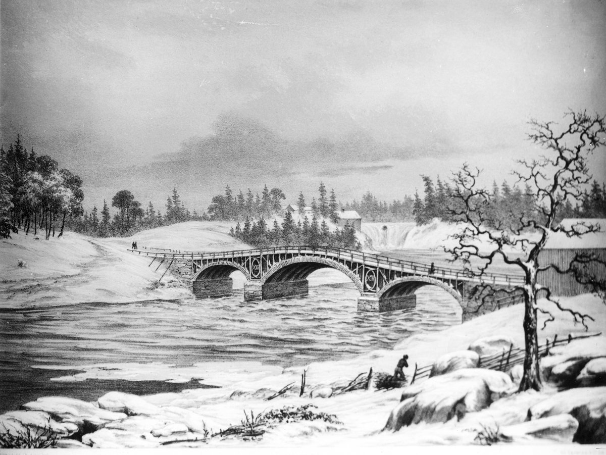 Carl XIII:s bro. Grafisk konstverk från början av 1800-talet.