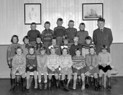 Klassebilde fra Dahle skole i Kristiansund per 1955. Fra Nil
