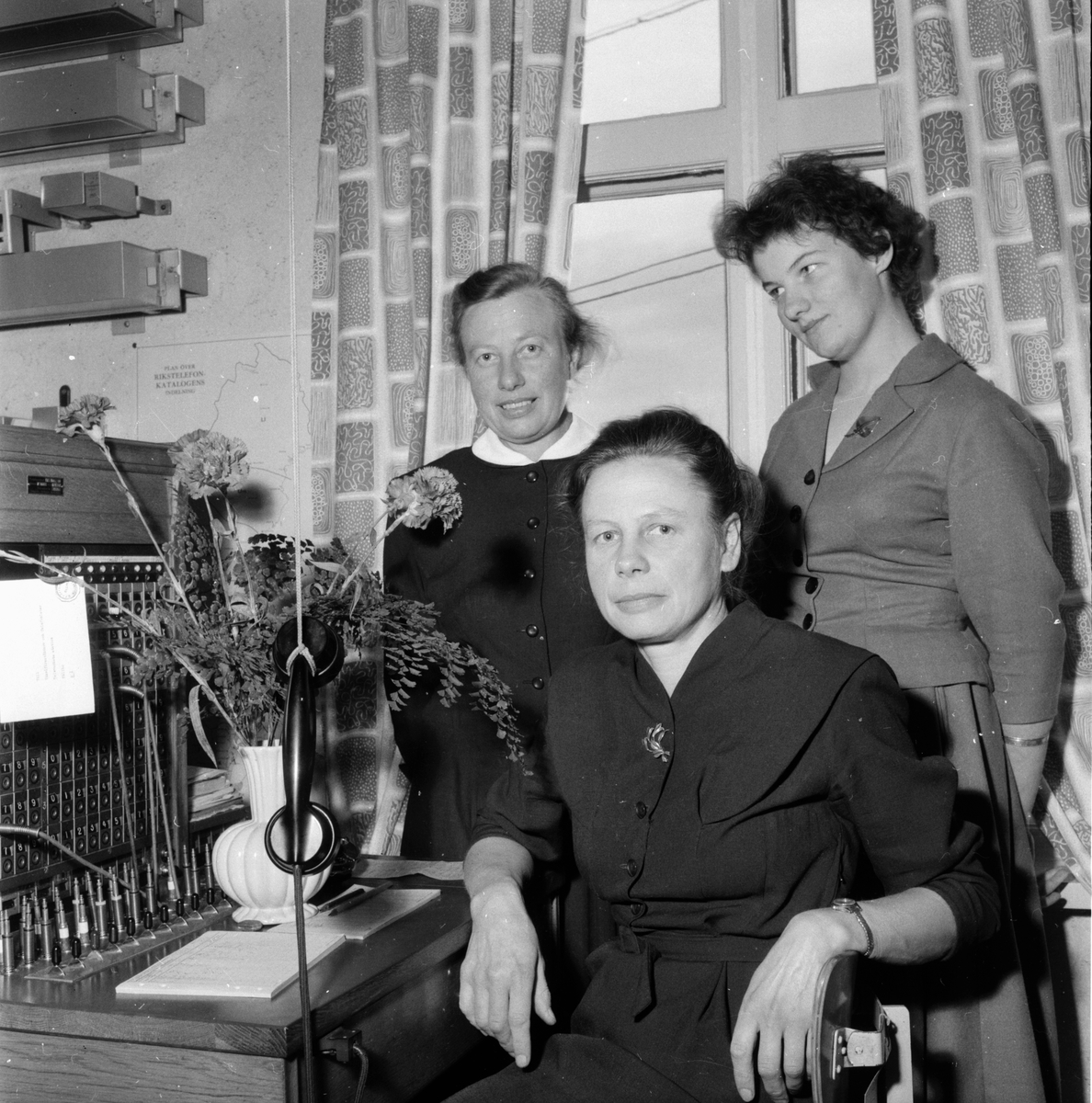 Telefonväxeln i Hällbo flyttar.
23/10 1958