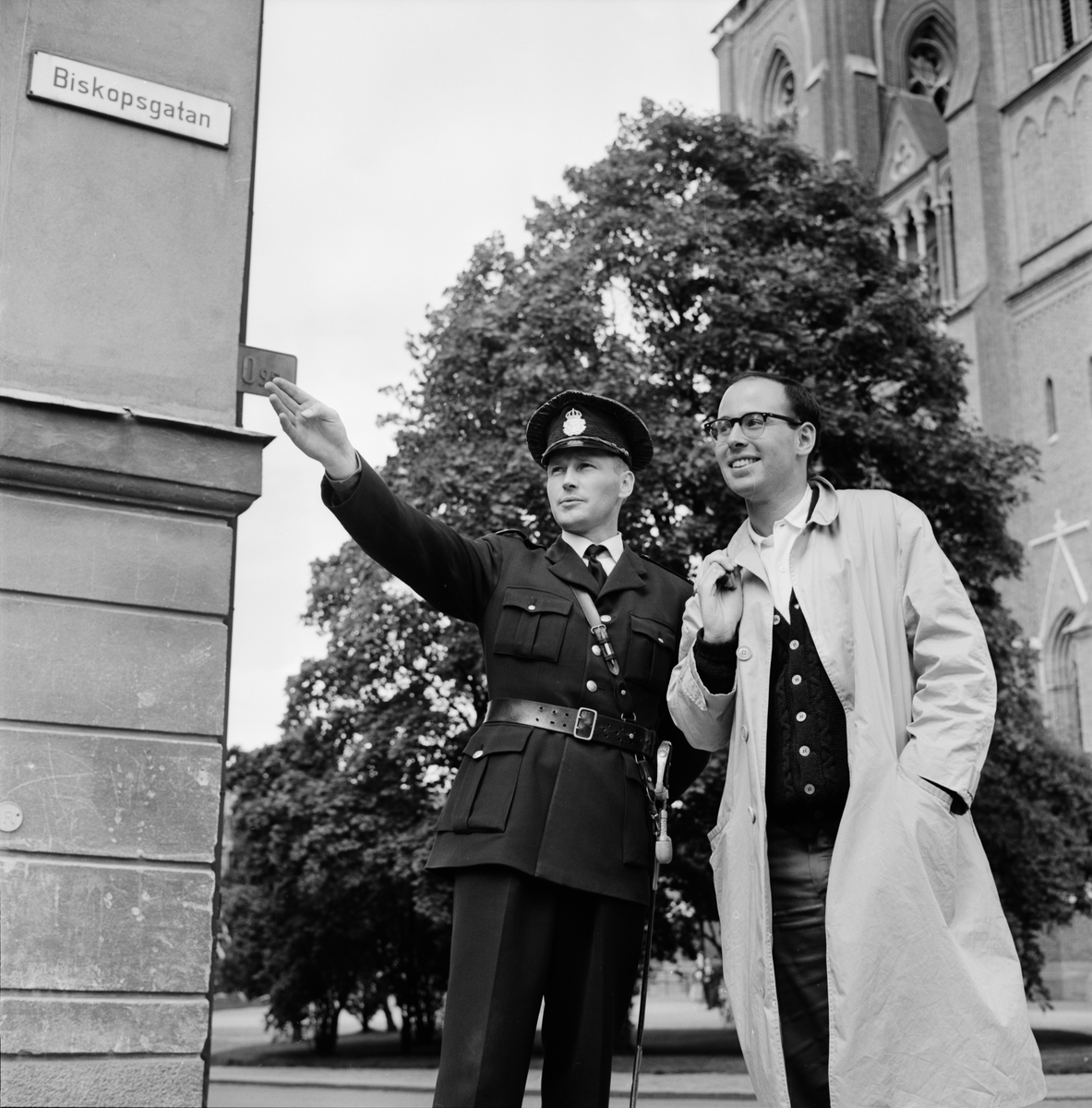 Turistnämnden - "färre utlänningar besöker Uppsala", Uppsala 1962