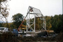 Fotografier fra byggeprosessen til Teknisk museums bygg på K