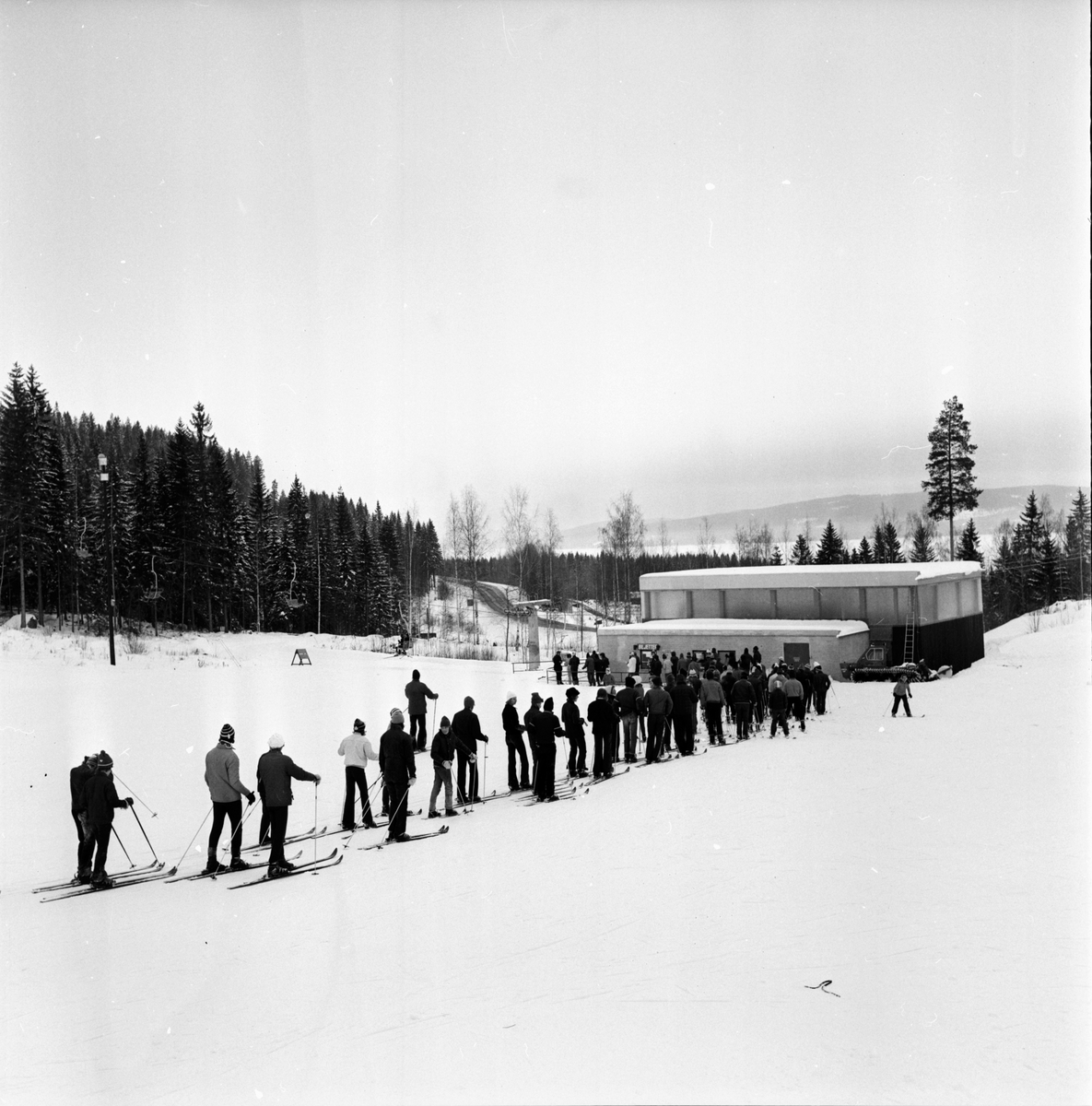 Åsberget,
Skiddag,
Febr 1972