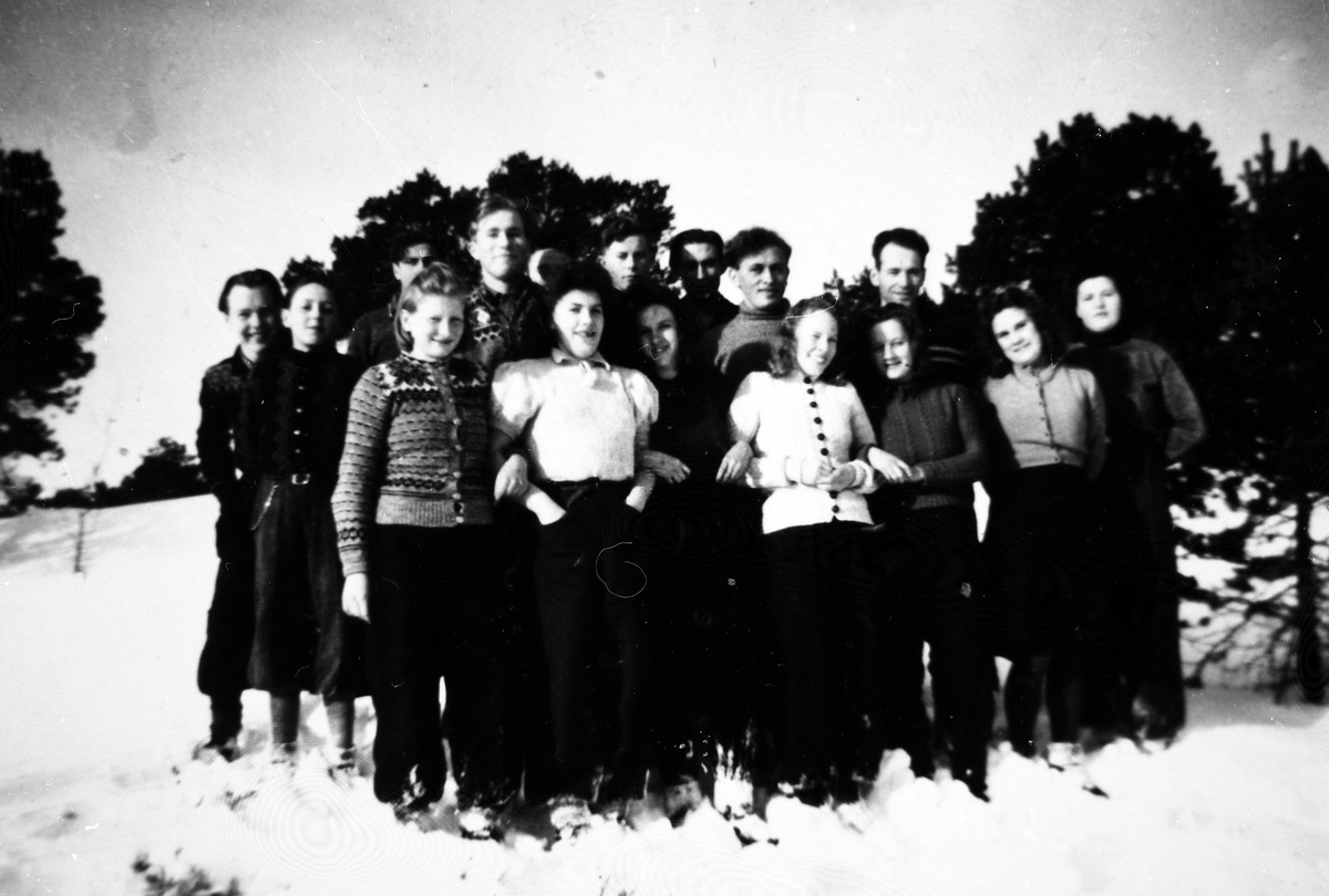 Framhaldsskoleklasse, Stonglandet, Tranøy 1946