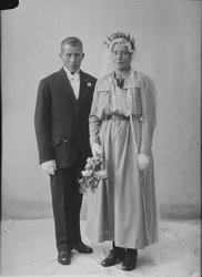 Portrett av et brudepar, Erik Karbu.