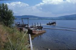 Randsfjord vassbunn, 1973. Tømmerlense.