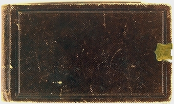 Skissbok som tillhört konstnären kapten Gust. Brandelius.