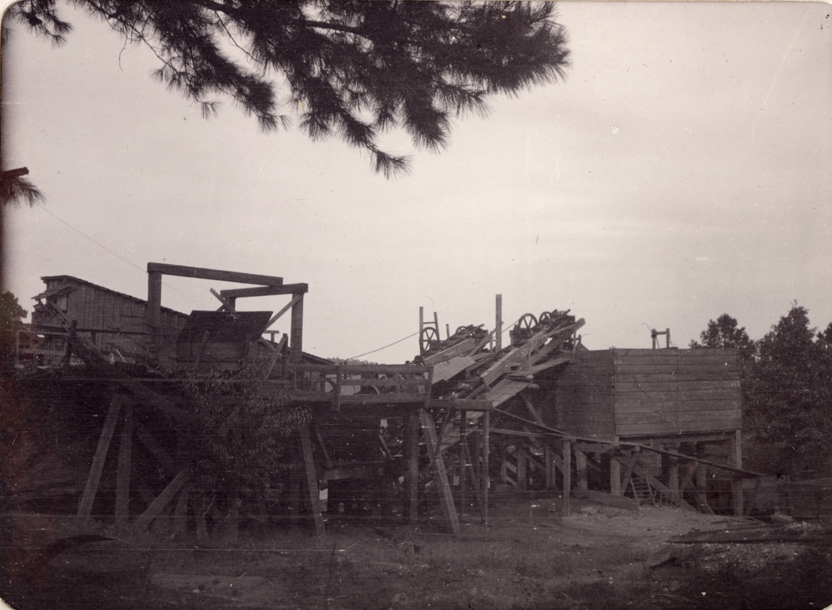 Tvättverk för Limonitmalm i Alabama. Ur album Fotografier från amerikanska Träkolshyttor 1905/1906.