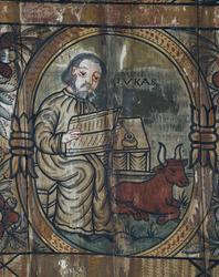 Evangelisten Lukas. Veggmalerier med religiøse motiver, date