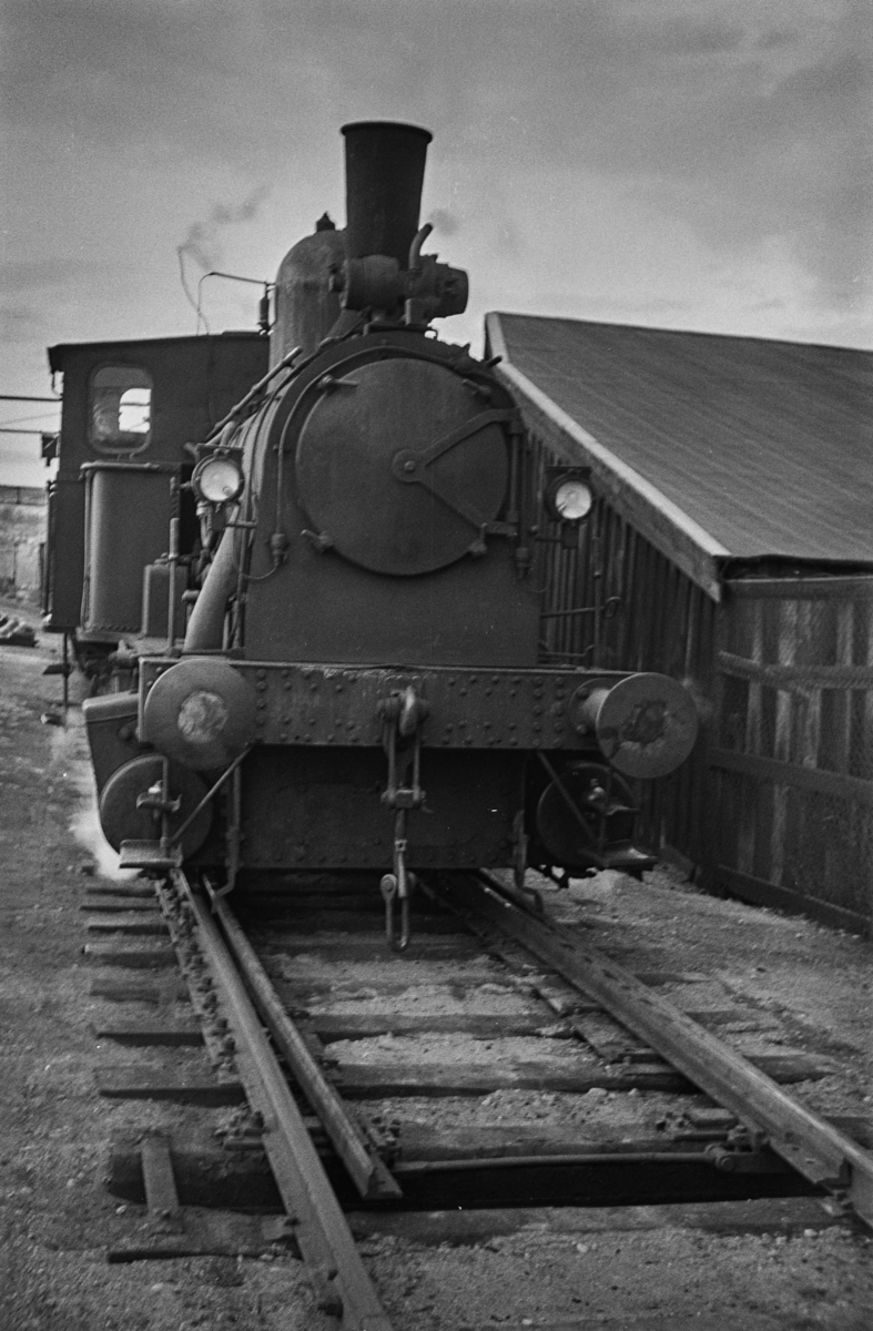 Damplokomotiv type 43a nr. 91 i skiftetjeneste på Trondheim stasjon.