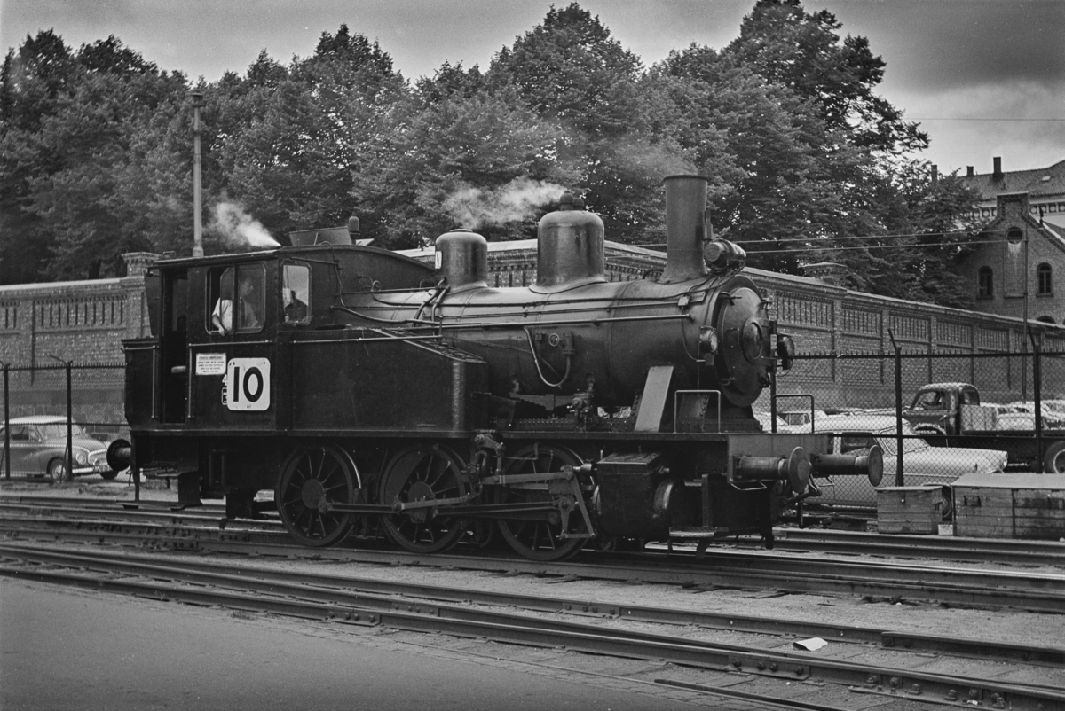Damplokomotiv type 23b nr. 457 på Havnebanen i Oslo.