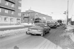 Strømsveien, i nærheten av Galgeberg. Februar 1978