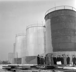 Sjursøya.NKLs nye importanlegg for olje og bensin blir tatt 