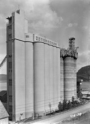 Tilbygg på kornsilo i Buvika