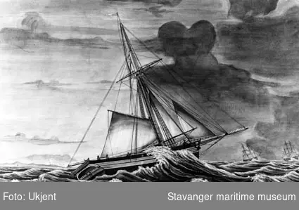 Avfotografert skipsportrett av jakt "Selen" af Bergen.