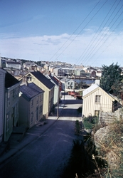 Foto fra deler av bebyggelsen på Innlandet i Kristiansund. I