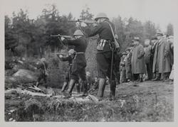 Øvelser på Lahaugmoen i 1934