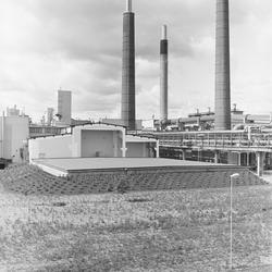 Klordepoet med parkanlegg rundt.