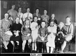 Håndarbeidskurs ved Fagerenget skole, Lysøysundet, Bjugn