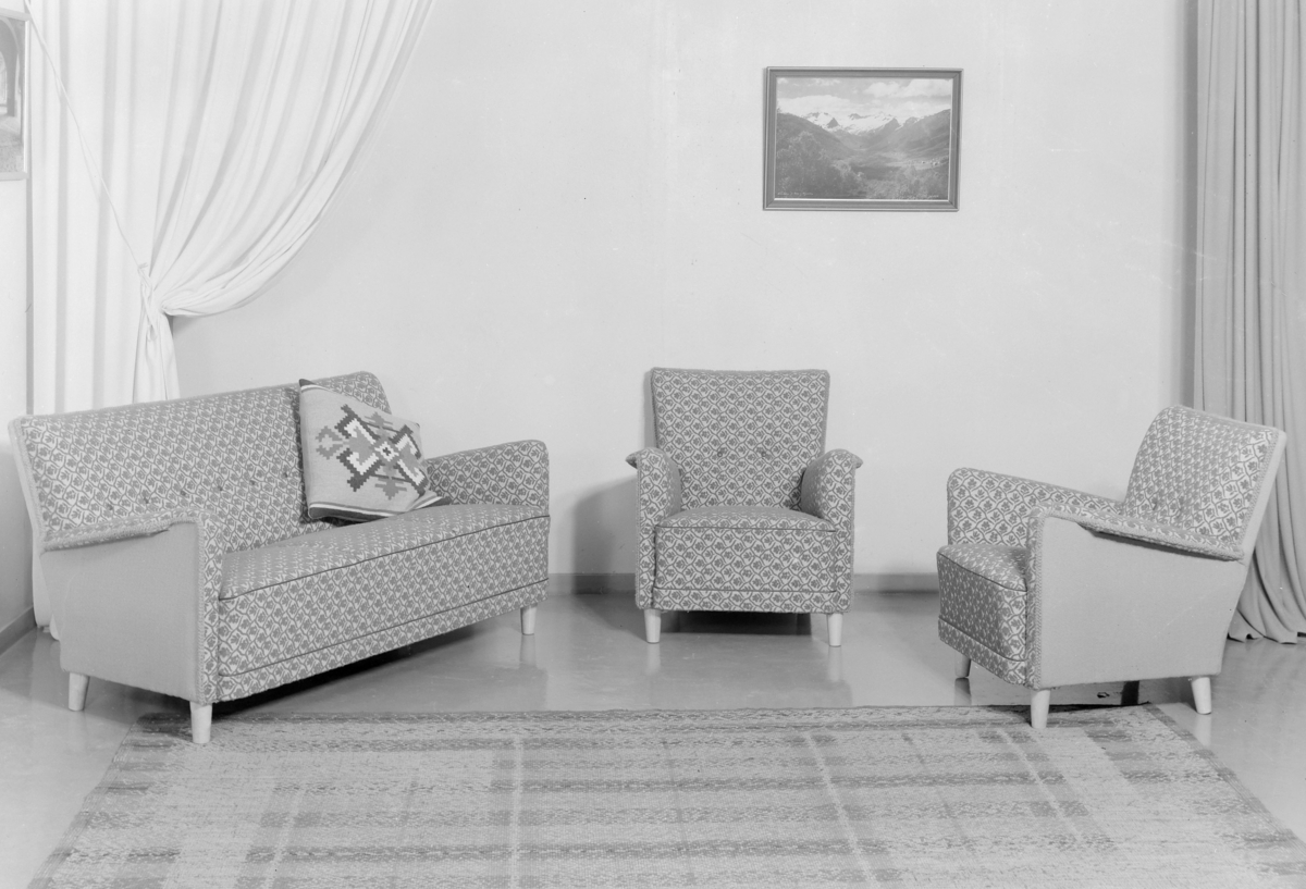 Salong. Sofa og lenestolar.