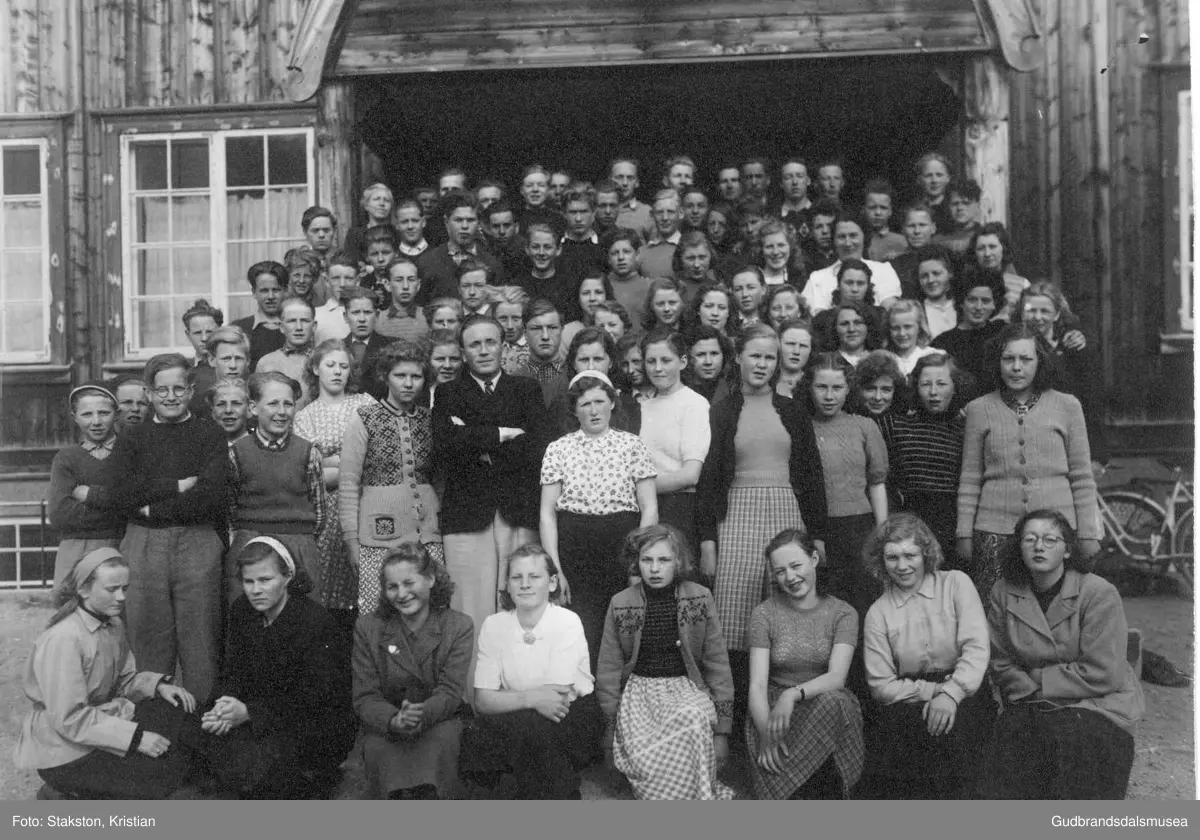 Framhaldsskulen i Lom ca. 1950