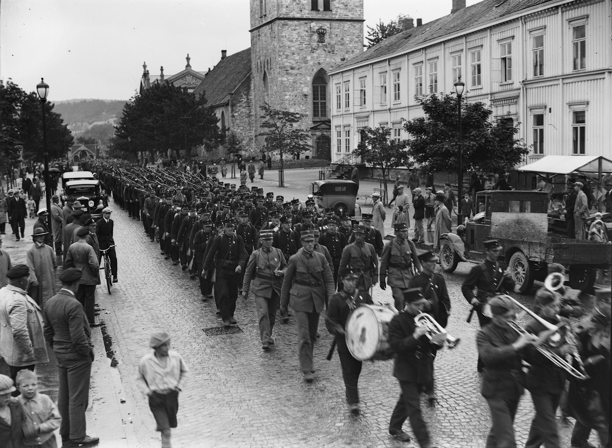 Rekruttene kommer til byen