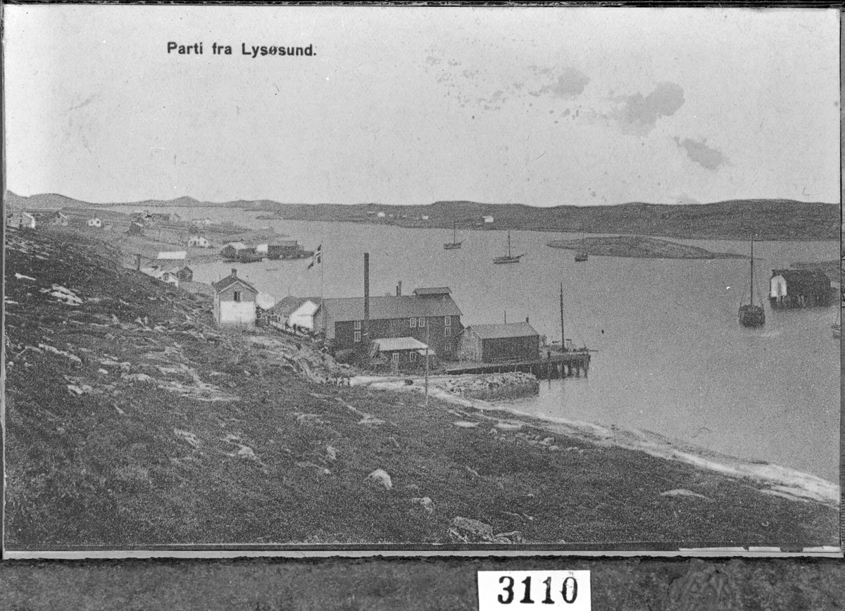 Postkort. "Parti fra Lysøysund"