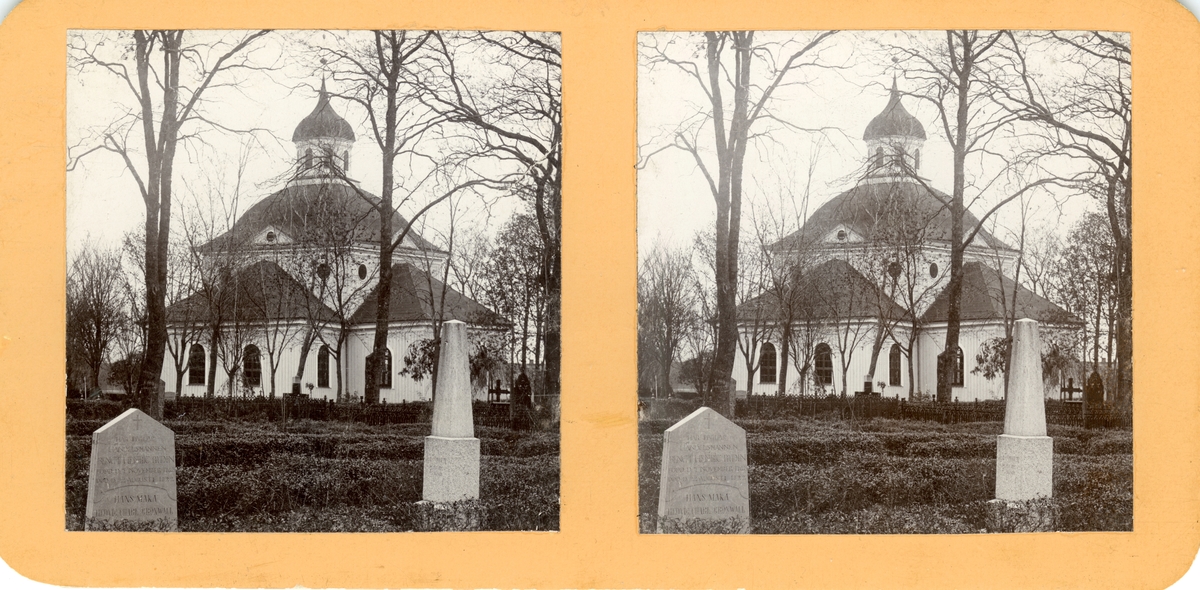 Östra Kyrkogården med kapellet i Jönköping, från sydöstra sidan.