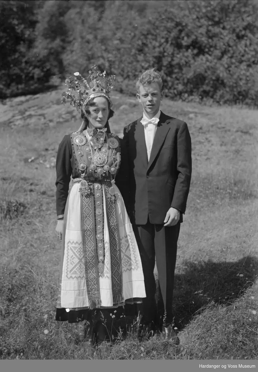 Brudepar, Agnes og Morten Østborg - Hardanger og Voss Museum ...