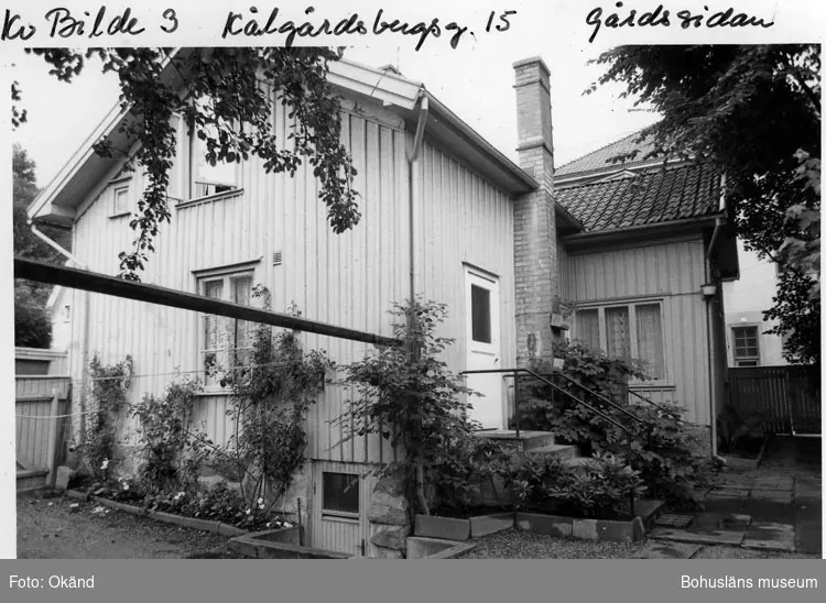 Kv. Bilde 3. Kålgårdsbergsg. 15. Gårdssidan.