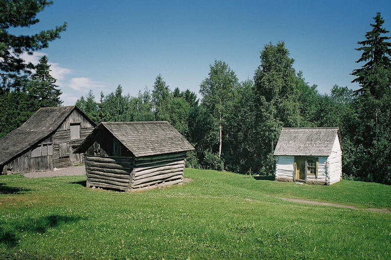 Gundersonstua ute på Norsk utvandrermuseum