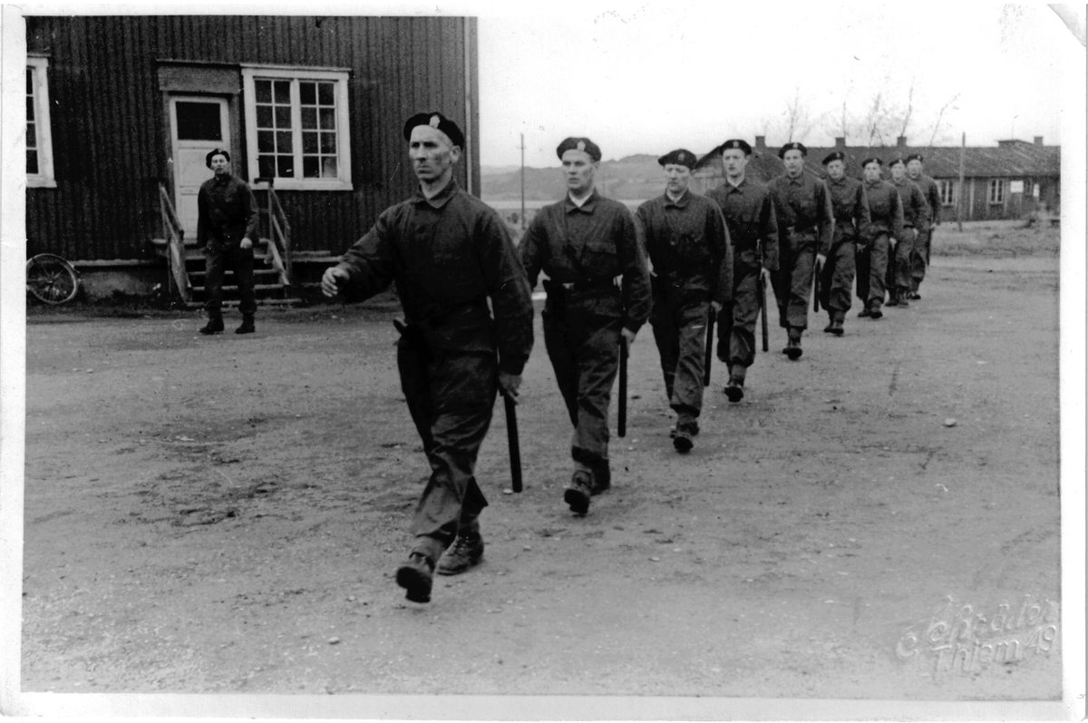 Trondheim og Strinda politikammer på sin første korpssamling, høsten 1949