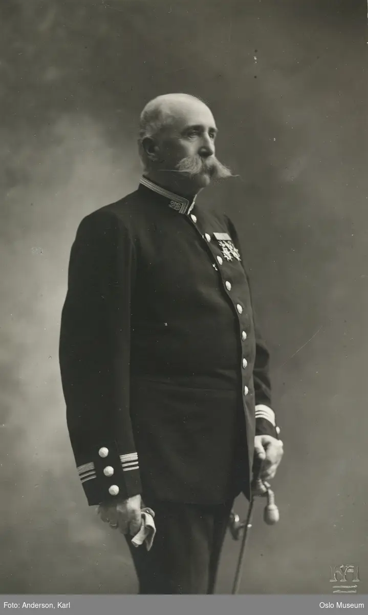 portrett, mann, oberstløytnant, stående knefigur, uniform
