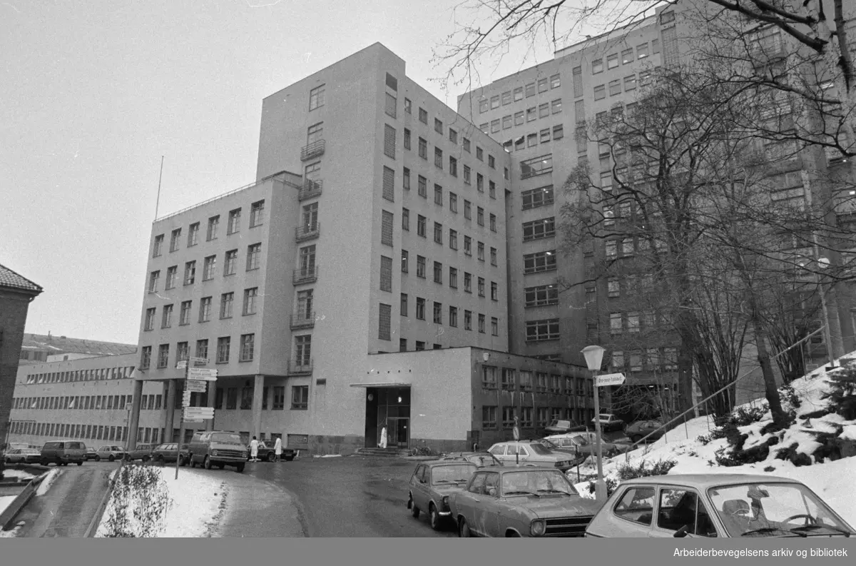 Rikshospitalet. Februar 1980